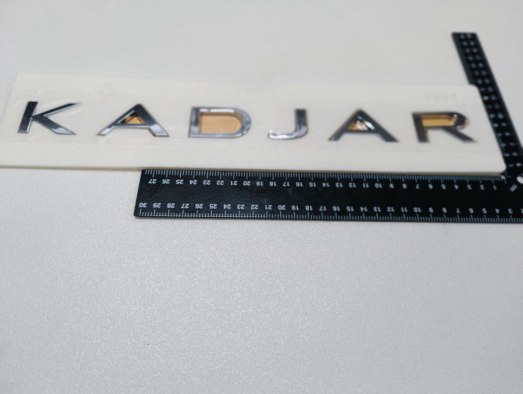 Kadjar Krom Bagaj Yazısı 3M 3D ABS
