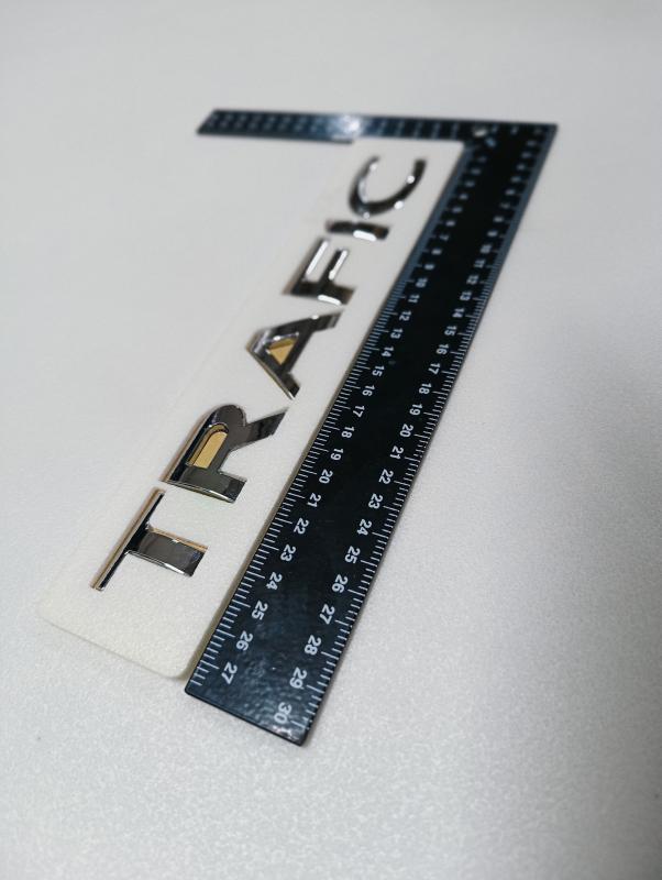 Trafic Büyük Boy Krom Bagaj Yazısı 3M 3D ABS 250x30mm