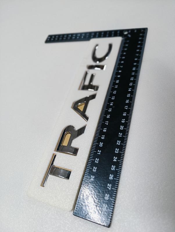 Trafic Büyük Boy Krom Bagaj Yazısı 3M 3D ABS 250x30mm