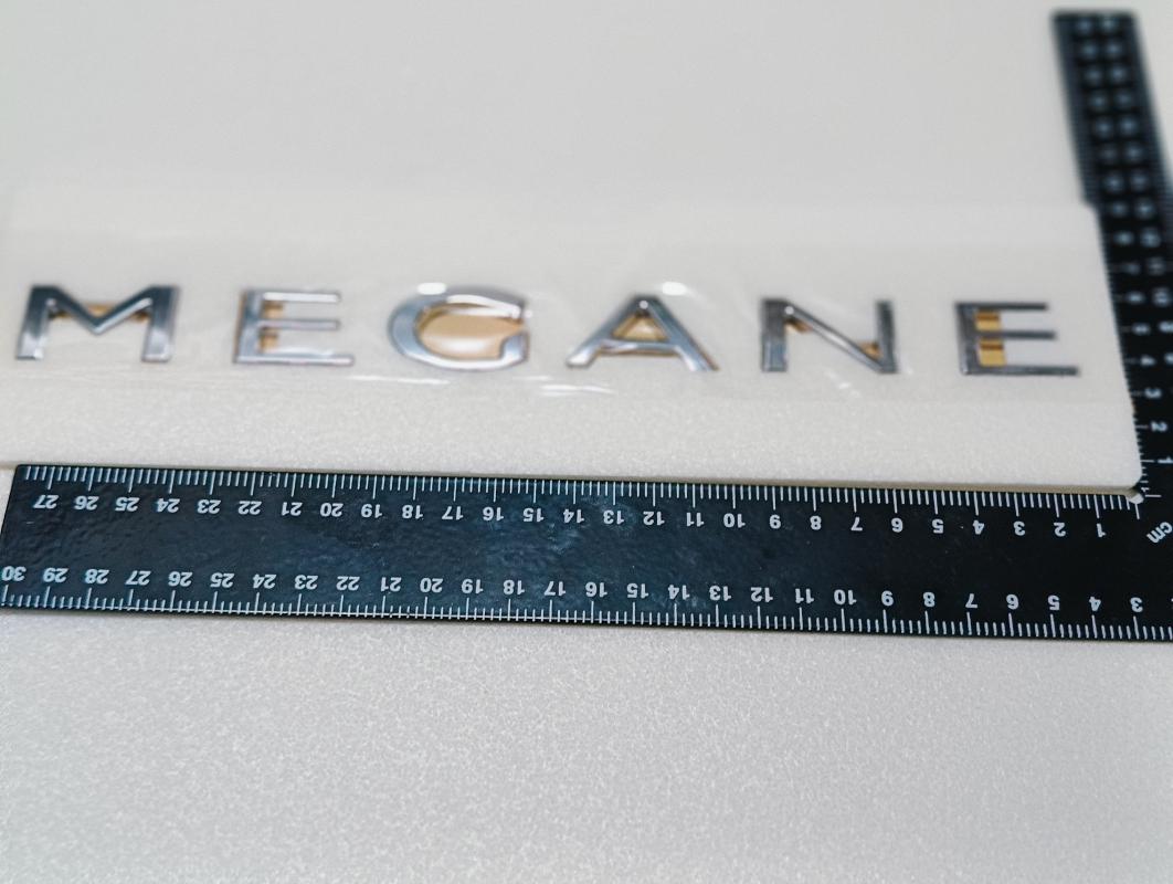 Megane 4 Uyumlu Krom Megane Bagaj Yazısı 3M 3D ABS