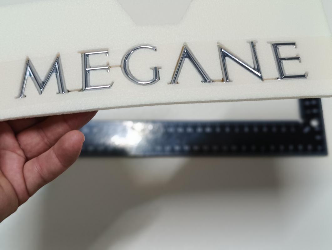 Megane 2 Uyumlu Krom Megane Bagaj Yazısı 3M 3D ABS