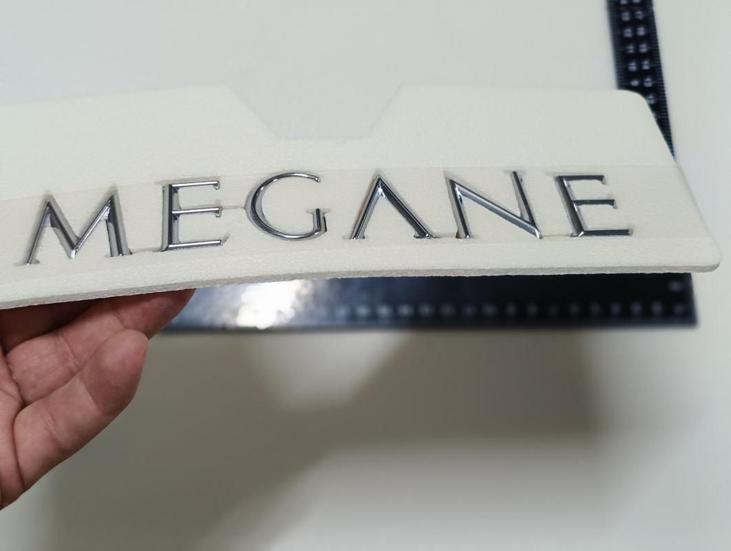 Megane 2 Uyumlu Krom Megane Bagaj Yazısı 3M 3D ABS