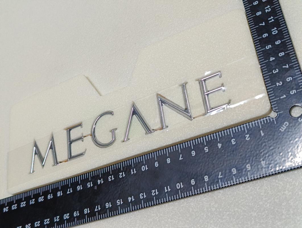 Megane 2 Uyumlu Krom Megane Bagaj Yazısı 3M 3D ABS