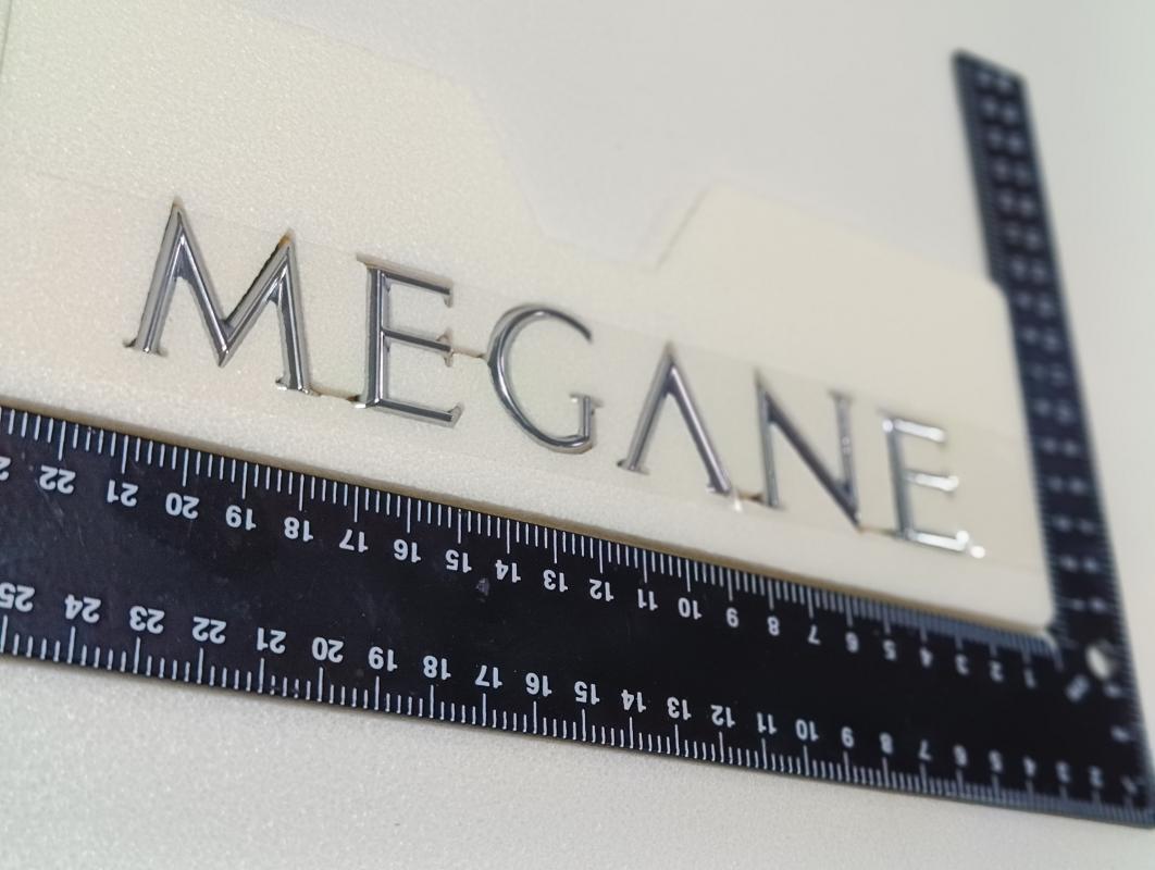 Megane 2 Uyumlu Krom Megane Bagaj Yazısı 3M 3D ABS