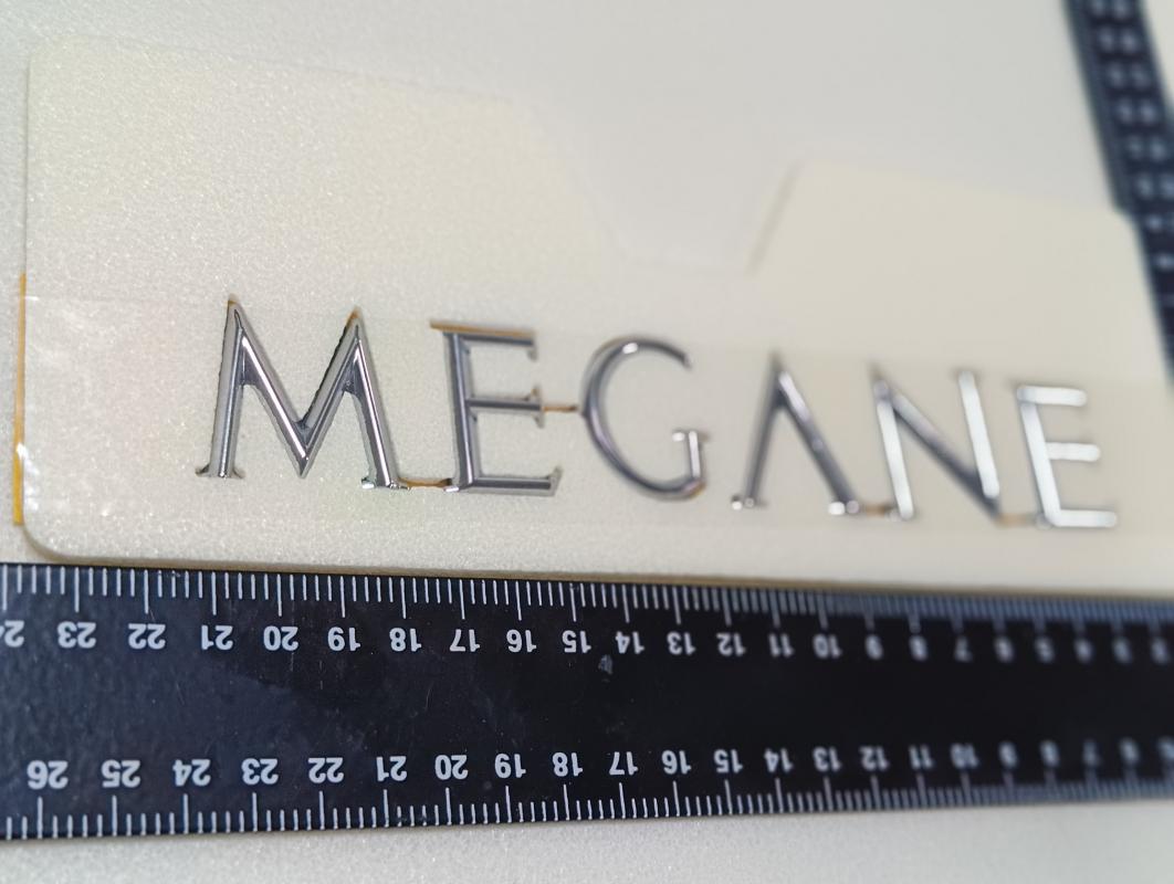 Megane 2 Uyumlu Krom Megane Bagaj Yazısı 3M 3D ABS