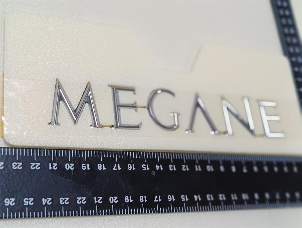 Megane 2 Uyumlu Krom Megane Bagaj Yazısı 3M 3D ABS
