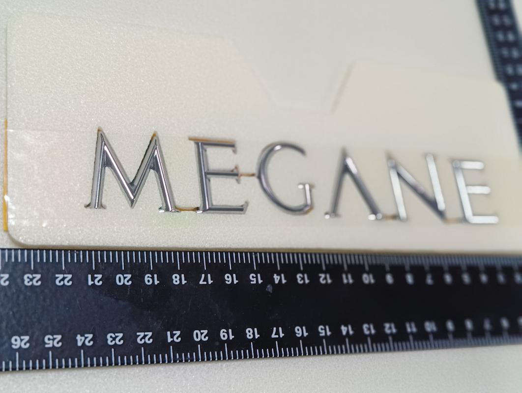 Megane 2 Uyumlu Krom Megane Bagaj Yazısı 3M 3D ABS