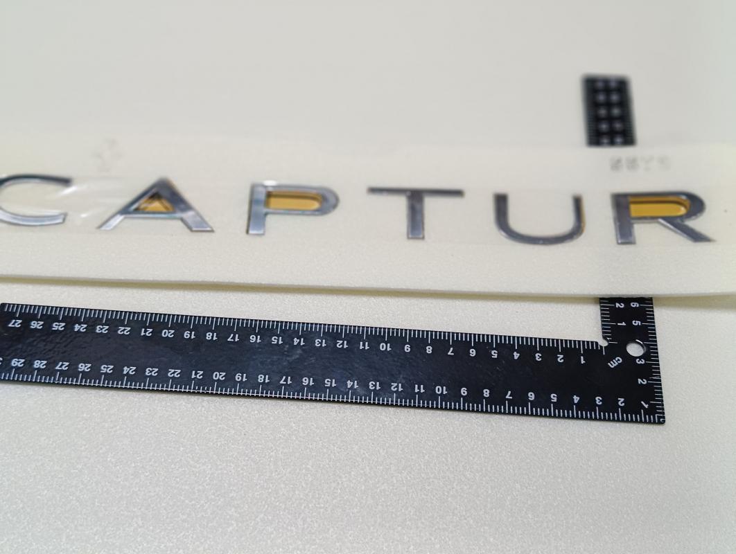 Captur Krom Bagaj Yazısı 3M 3D ABS