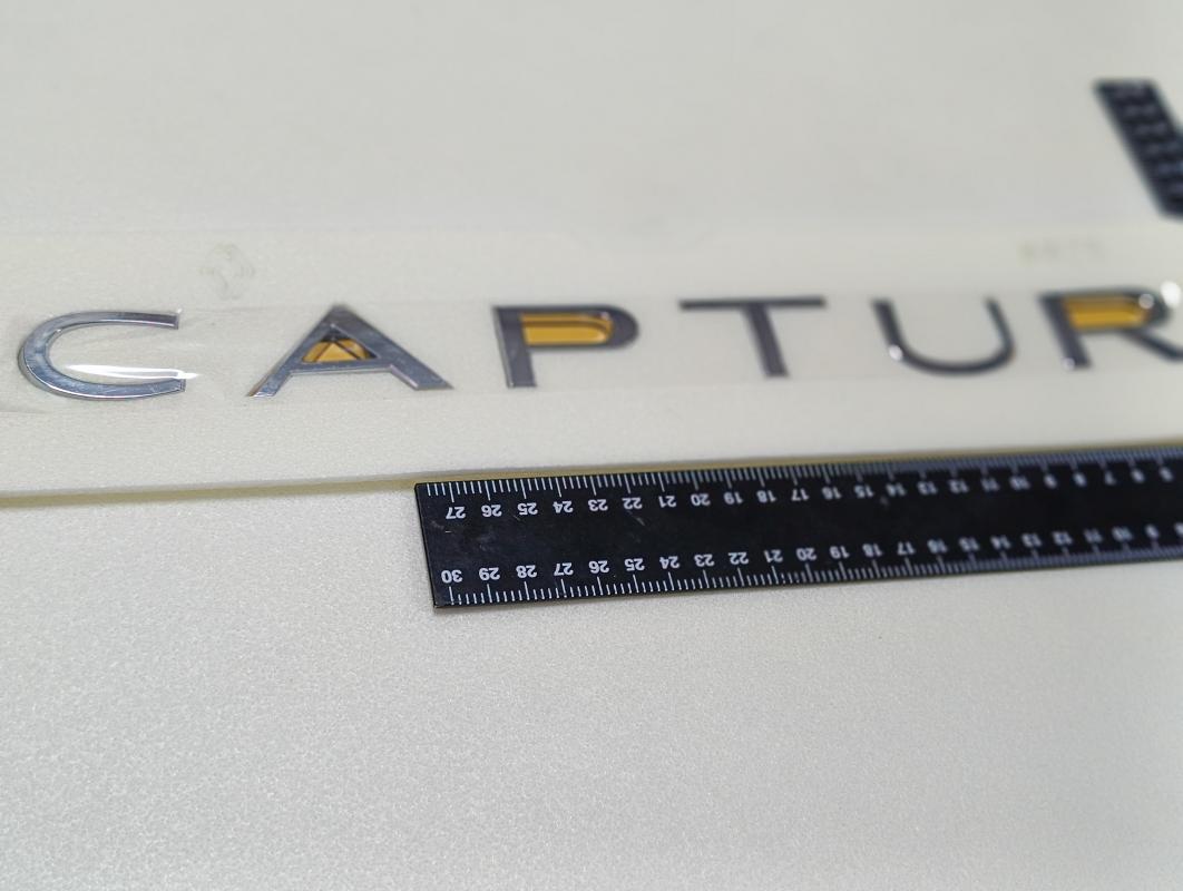 Captur Krom Bagaj Yazısı 3M 3D ABS