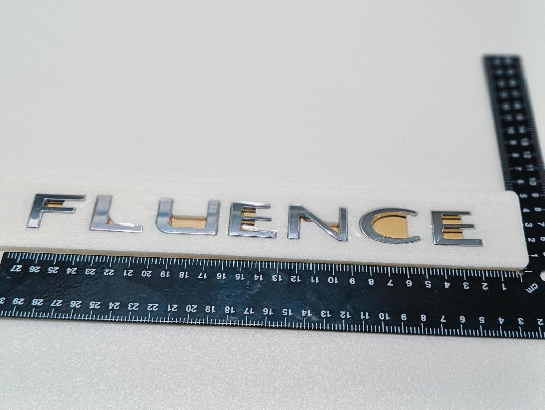 Fluence Krom Bagaj Yazısı 3M 3D ABS