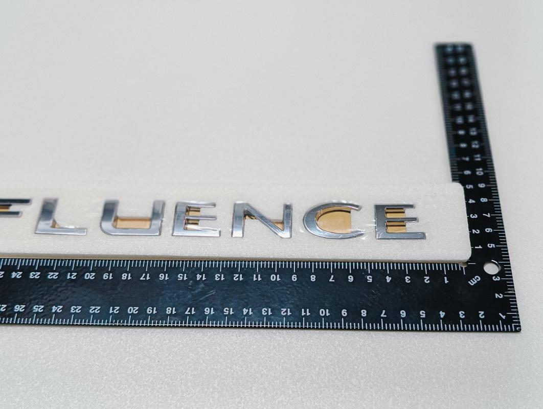 Fluence Krom Bagaj Yazısı 3M 3D ABS