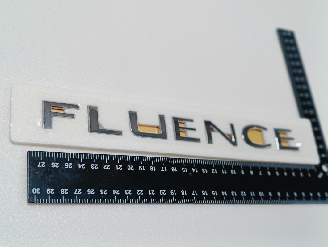 Fluence Krom Bagaj Yazısı 3M 3D ABS