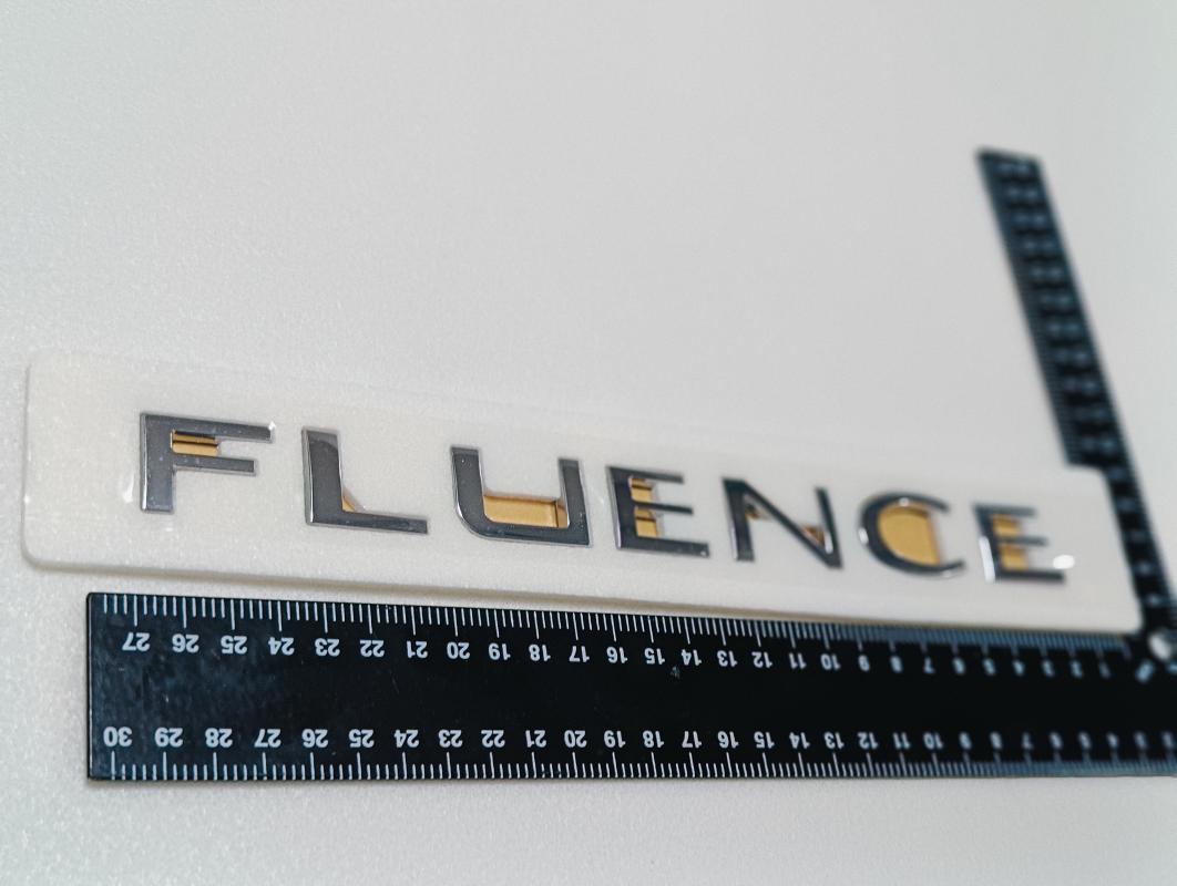 Fluence Krom Bagaj Yazısı 3M 3D ABS