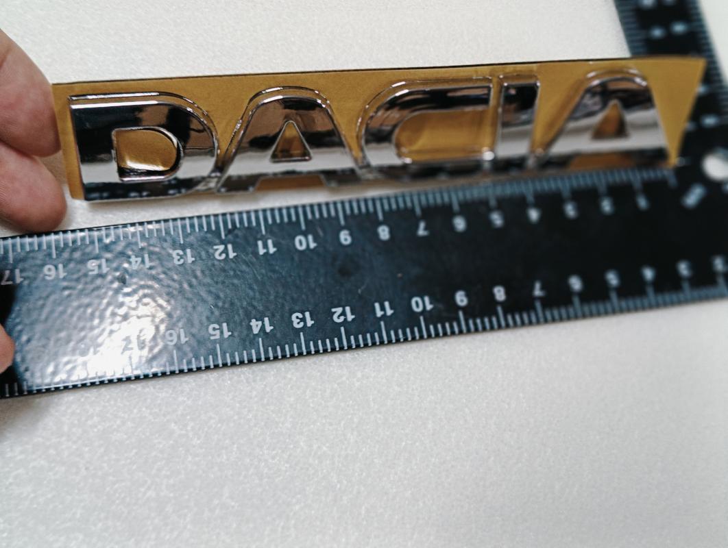 Dacia Krom Tırnaklı Bagaj Yazısı 3M 3D ABS