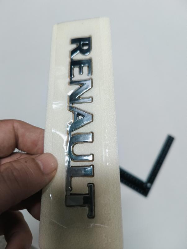Renault Birleşik Krom Bagaj Yazısı 131x16 mm 3M 3D ABS