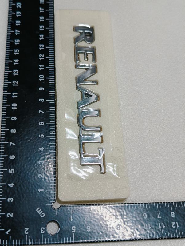 Renault Birleşik Krom Bagaj Yazısı 131x16 mm 3M 3D ABS
