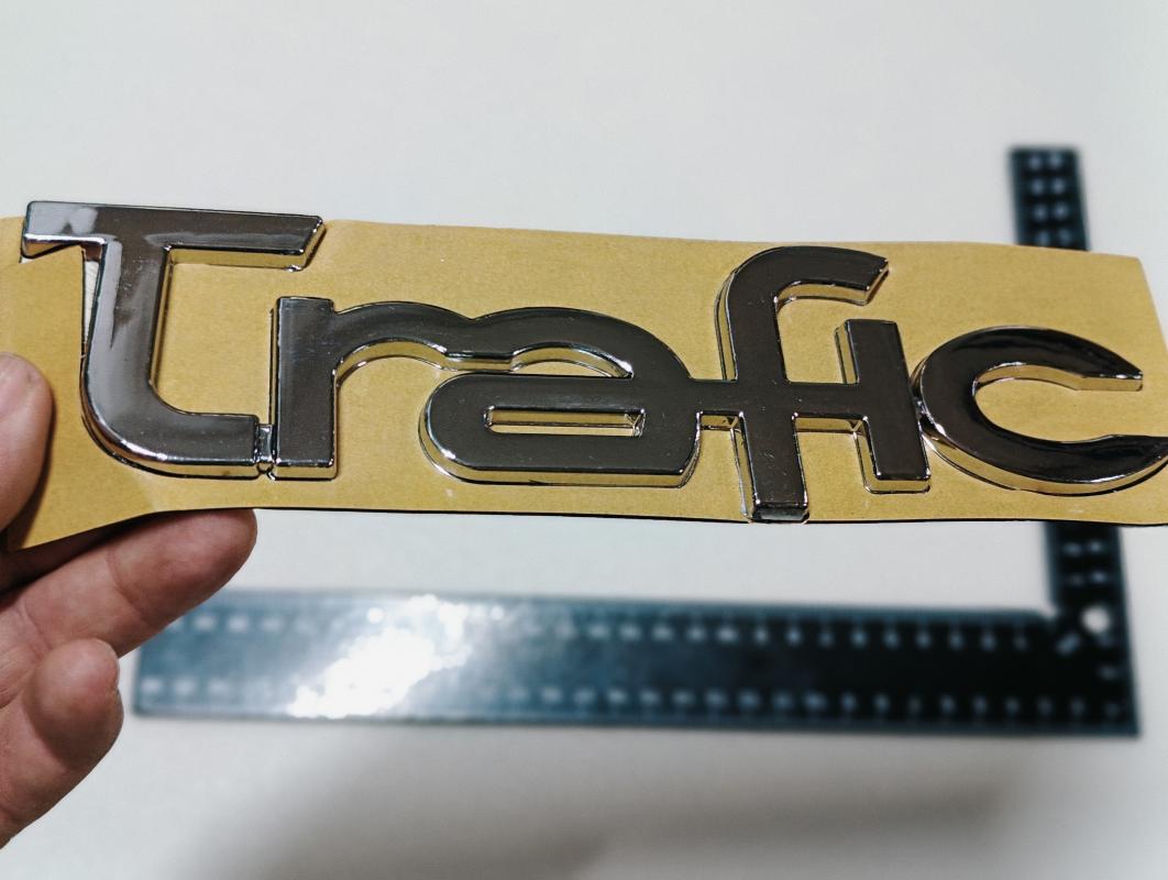 Trafic Krom Bagaj Yazısı Birleşik 3M 3D ABS