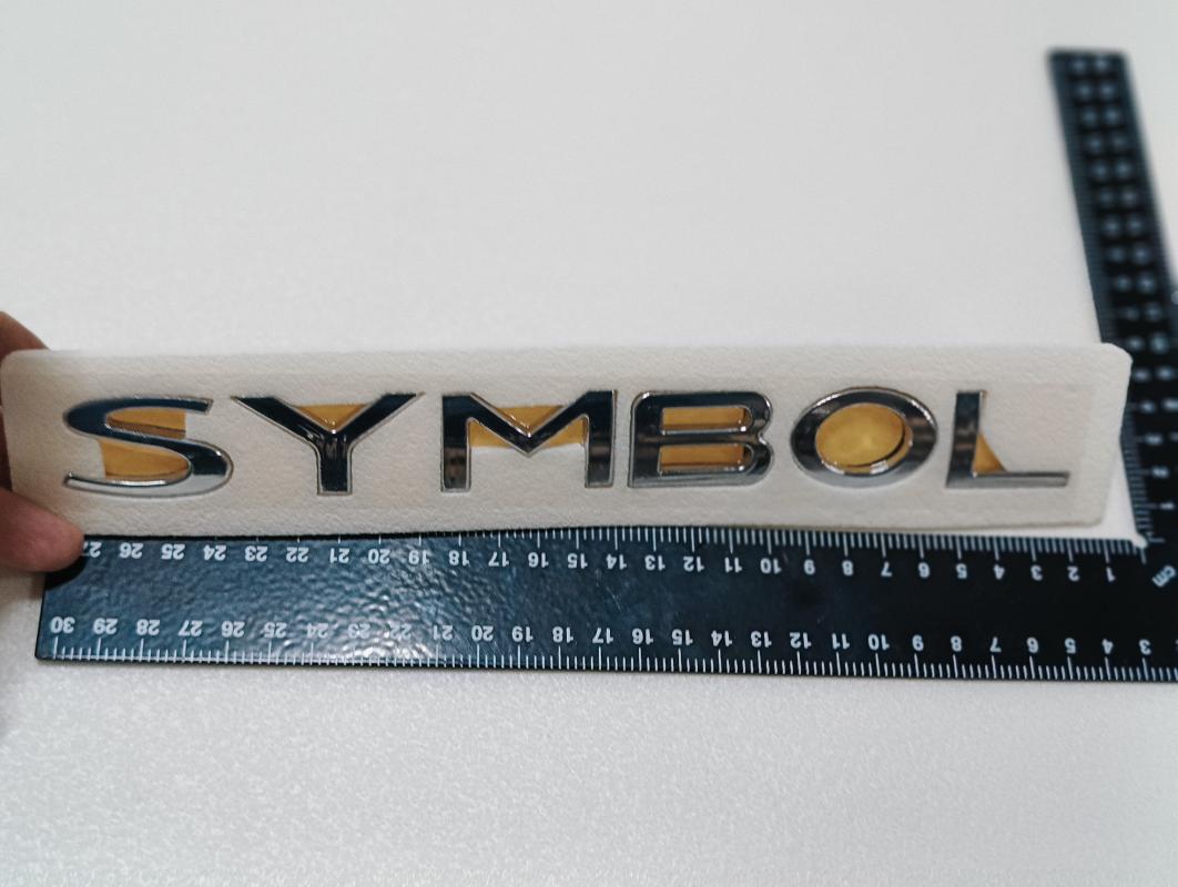 Symbol Krom Bagaj Yazısı 3M 3D ABS