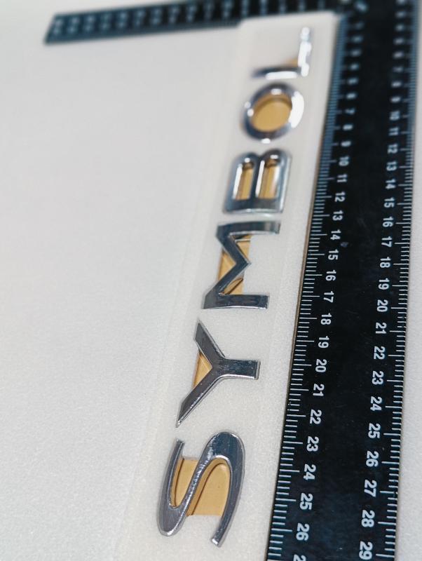 Symbol Krom Bagaj Yazısı 3M 3D ABS