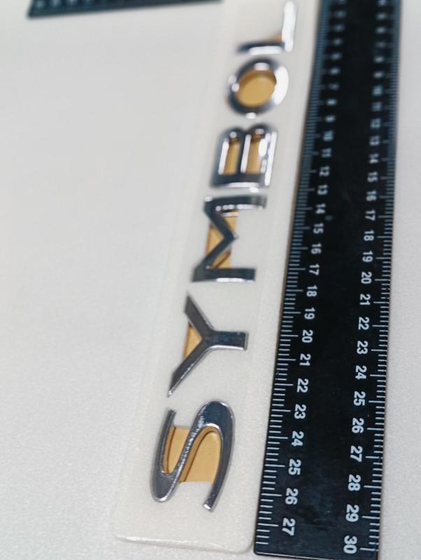 Symbol Krom Bagaj Yazısı 3M 3D ABS