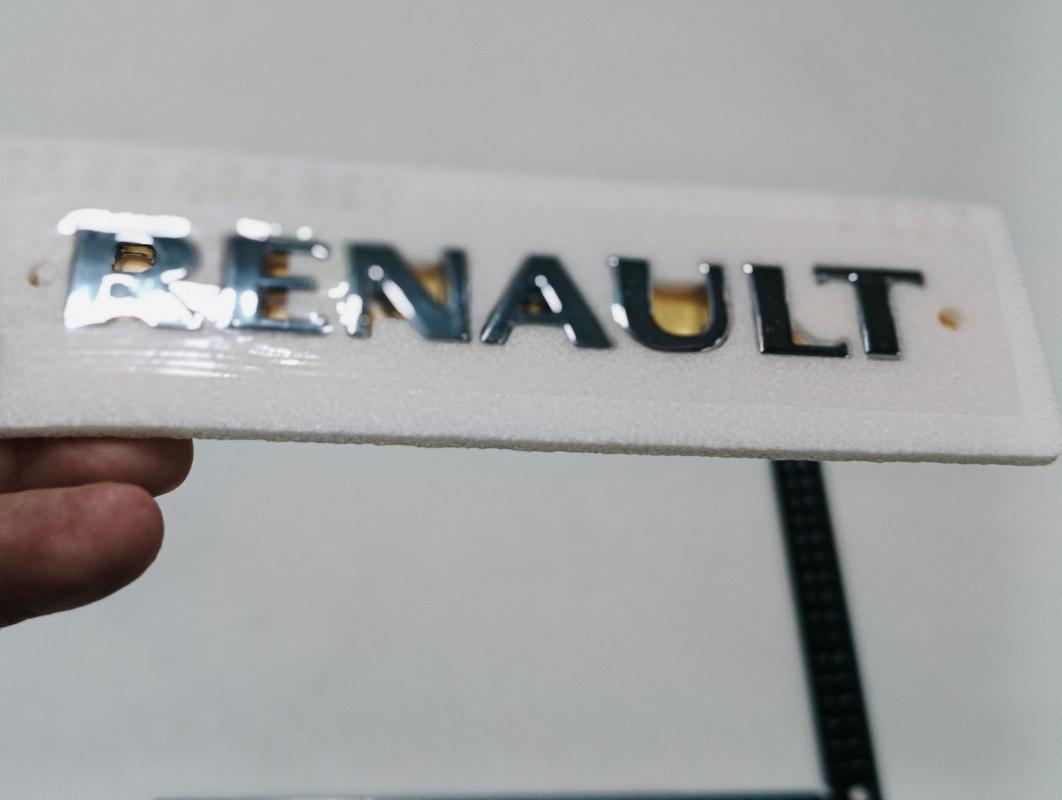 Renault Krom Bagaj Yazısı 140x15mm 3M 3D ABS