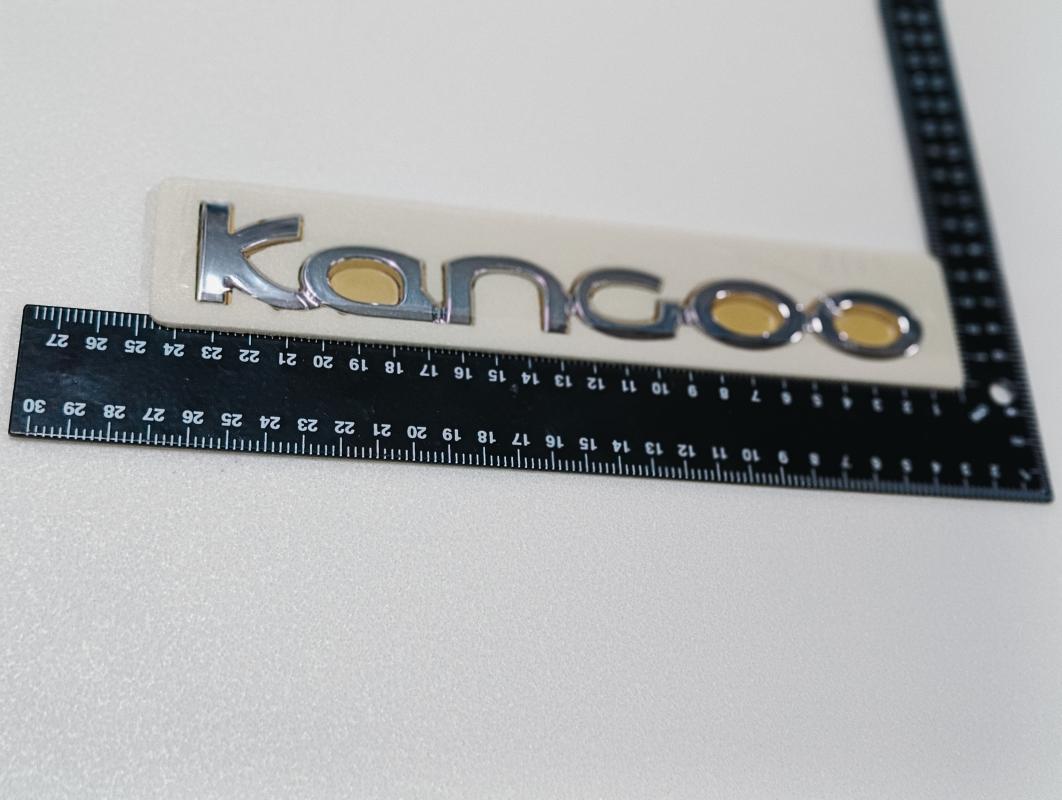 Kangoo Yeni Model Krom Bagaj Yazısı 222x28mm 3M 3D ABS
