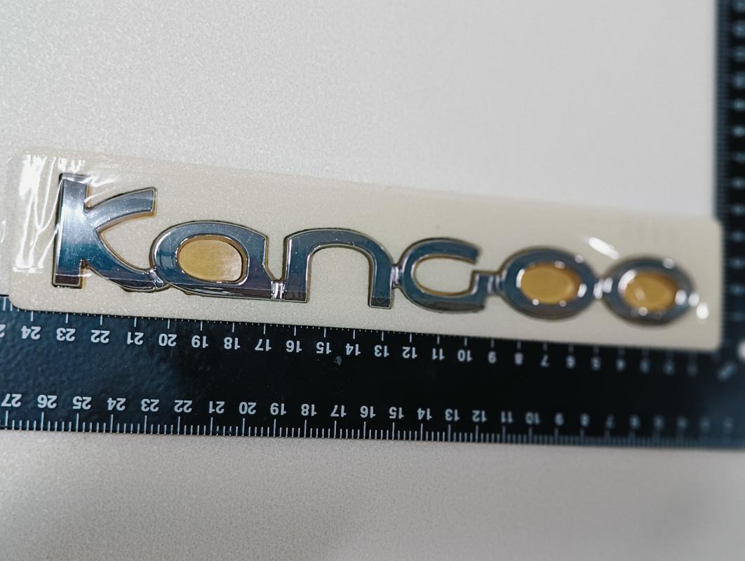 Kangoo Yeni Model Krom Bagaj Yazısı 222x28mm 3M 3D ABS