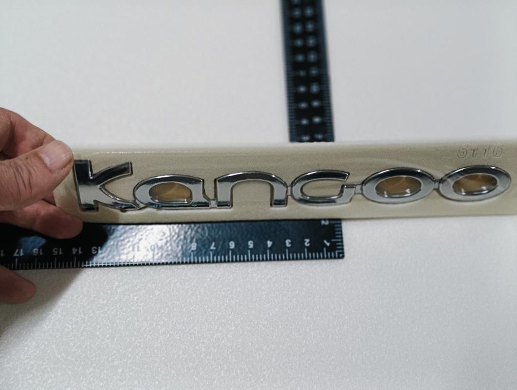 Kangoo Yeni Model Krom Bagaj Yazısı 222x28mm 3M 3D ABS