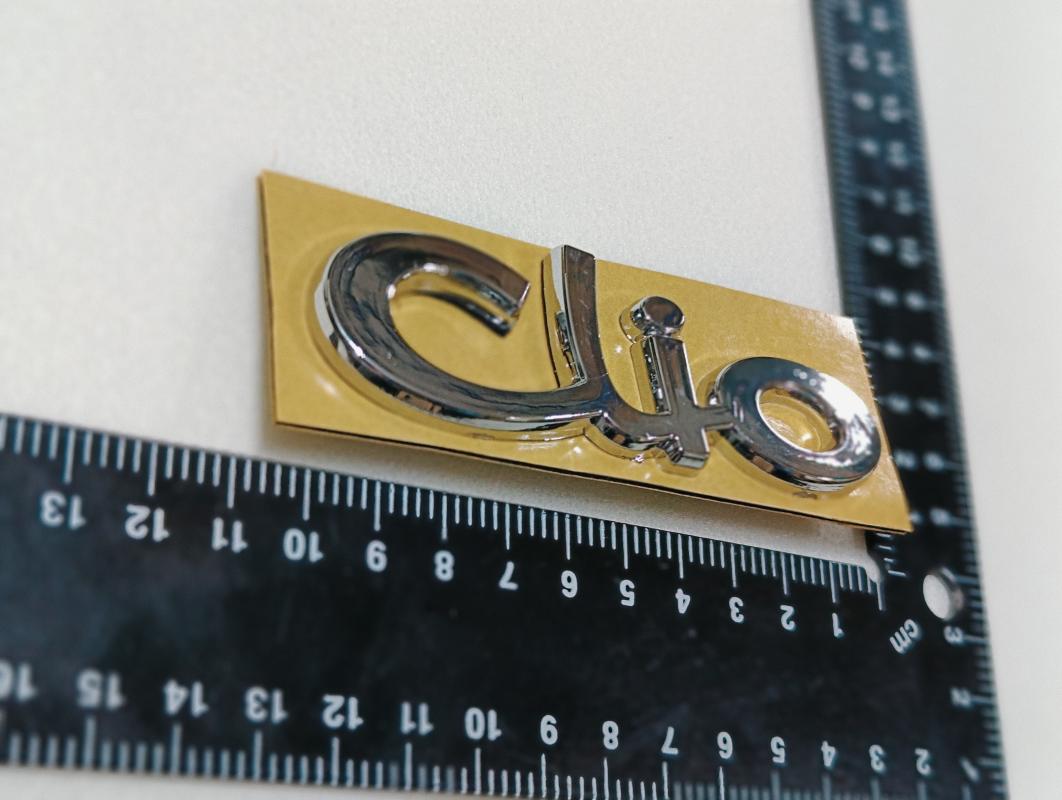 Clio 1-2 Krom Bagaj Yazısı Tırnaklı Model 3M 3D ABS