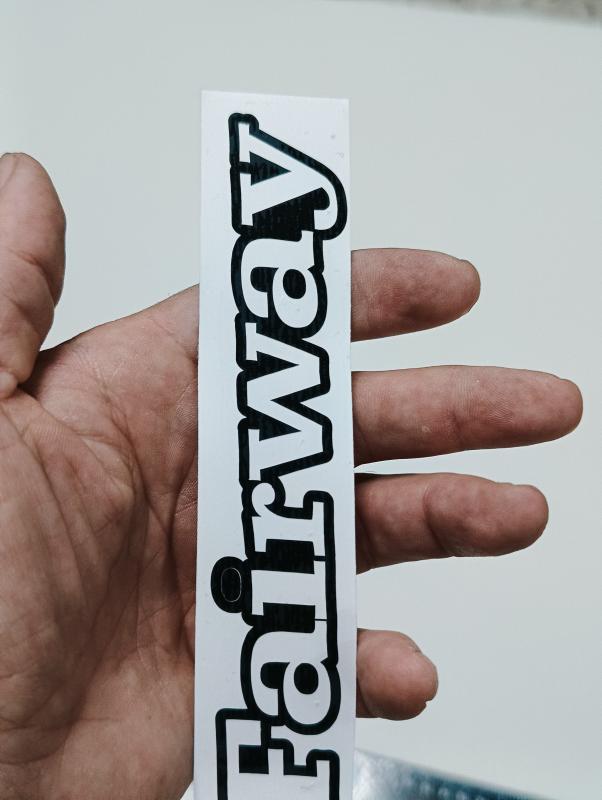 Fairway Sticker Bagaj Yazısı 3M 3D ABS