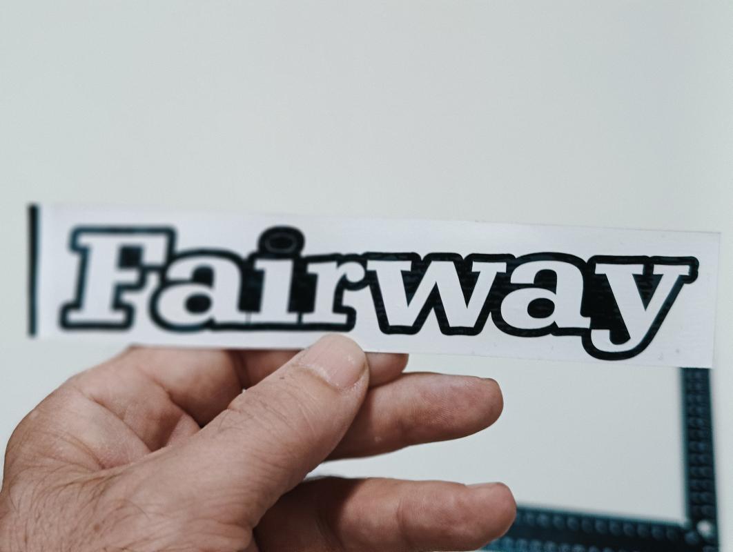 Fairway Sticker Bagaj Yazısı 3M 3D ABS