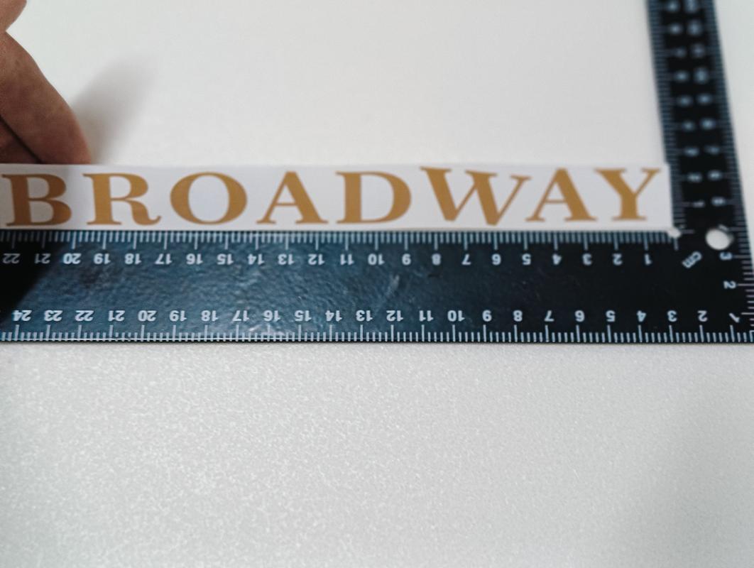 Broadway Golden Büyük Harf Bagaj Yazısı Sticker