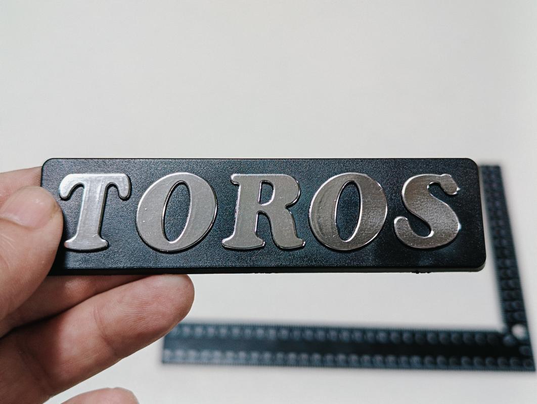 Toros Krom Bagaj Yazısı Tırnaklı 3M 3D ABS