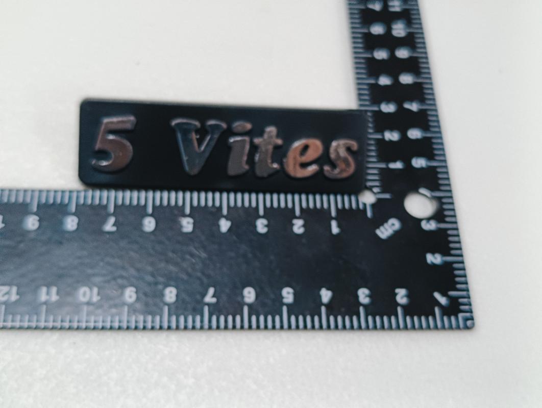 5 Vites Krom Bagaj Yazısı Tırnaklı 3M 3D ABS