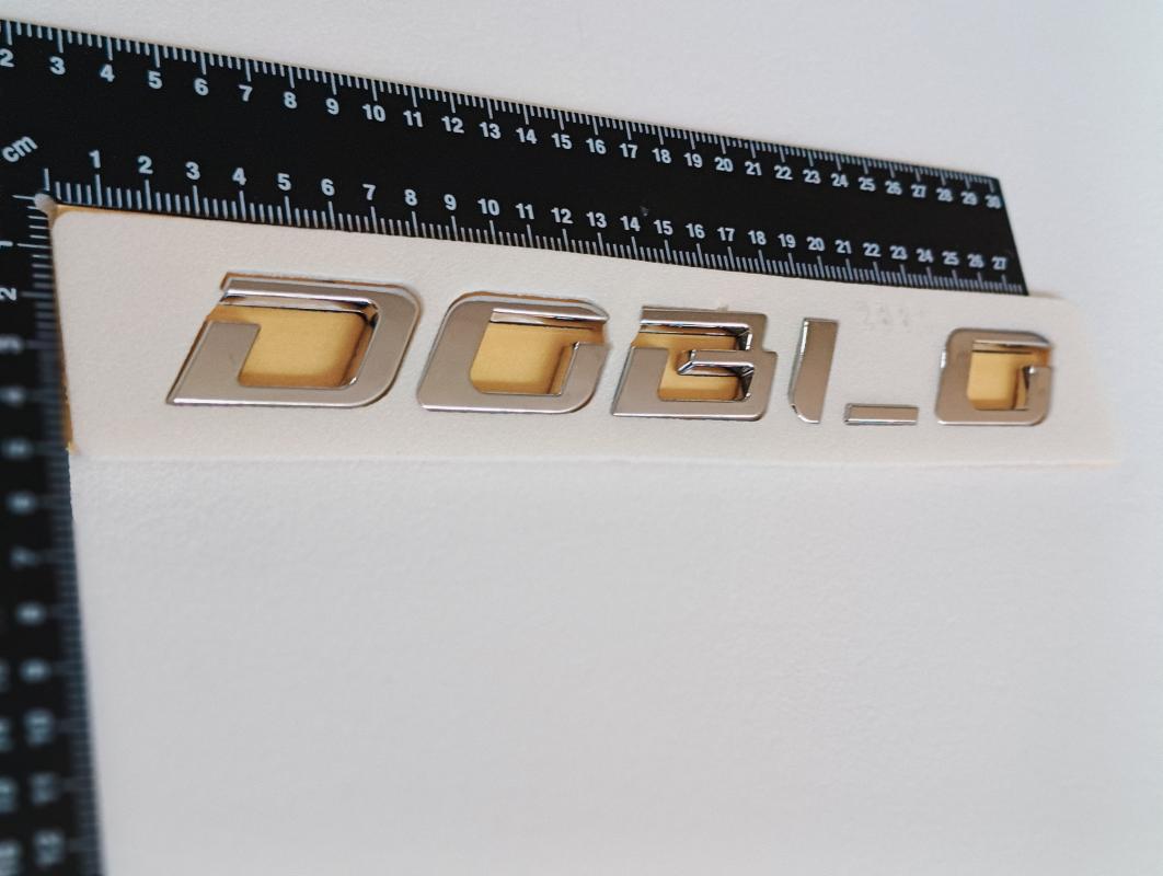 Doblo Yeni Model Krom Bagaj Yazısı 3M 3D ABS