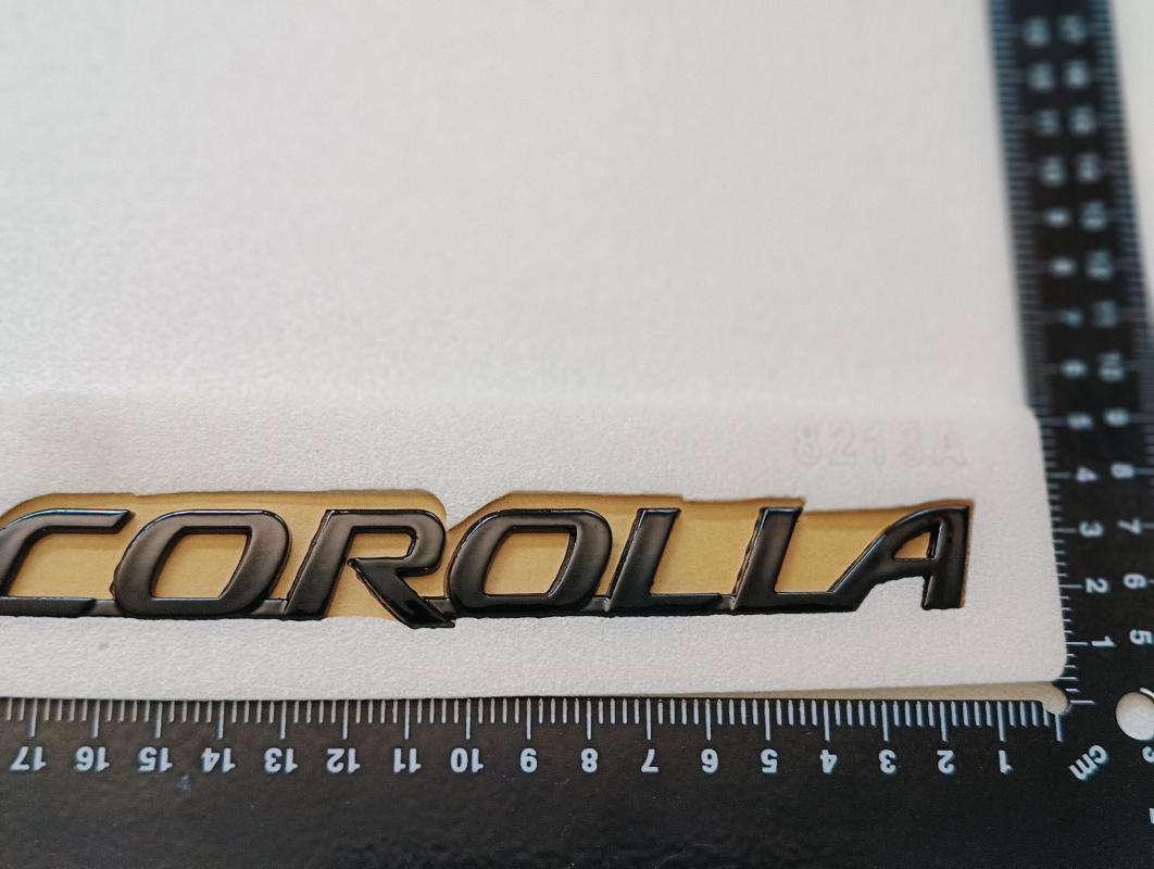 Corolla Piano Black Bagaj Yazısı 3M 3D ABS