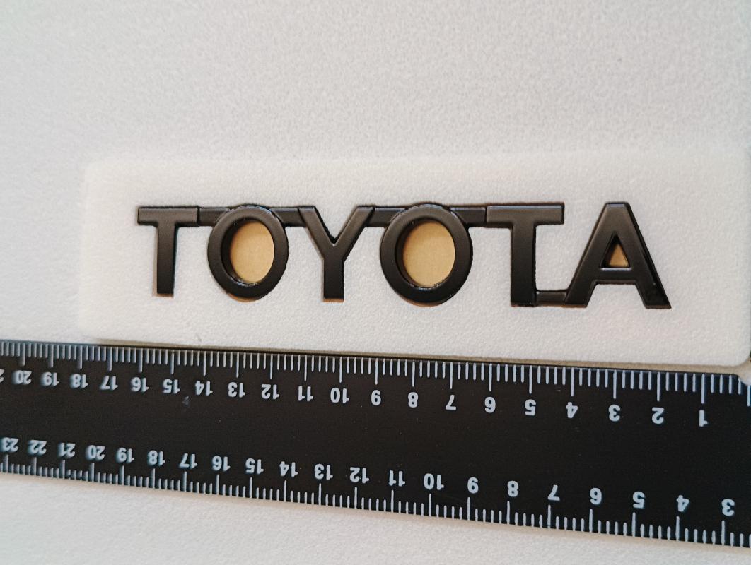 Toyota Piano Black Bagaj Yazısı 3M 3D ABS
