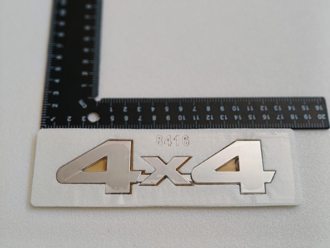 4x4 Krom Bagaj Yazısı Büyük Boy 3M 3D ABS