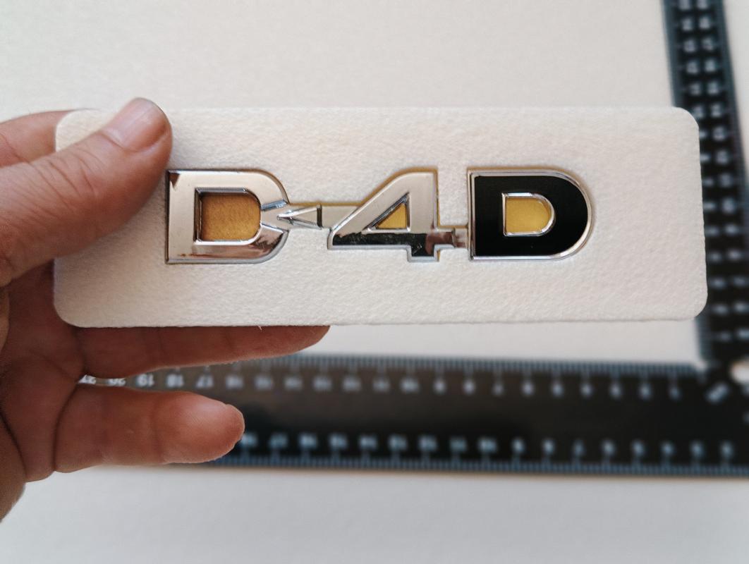 D4D Krom-Piano Black Bagaj Yazısı 3M 3D ABS