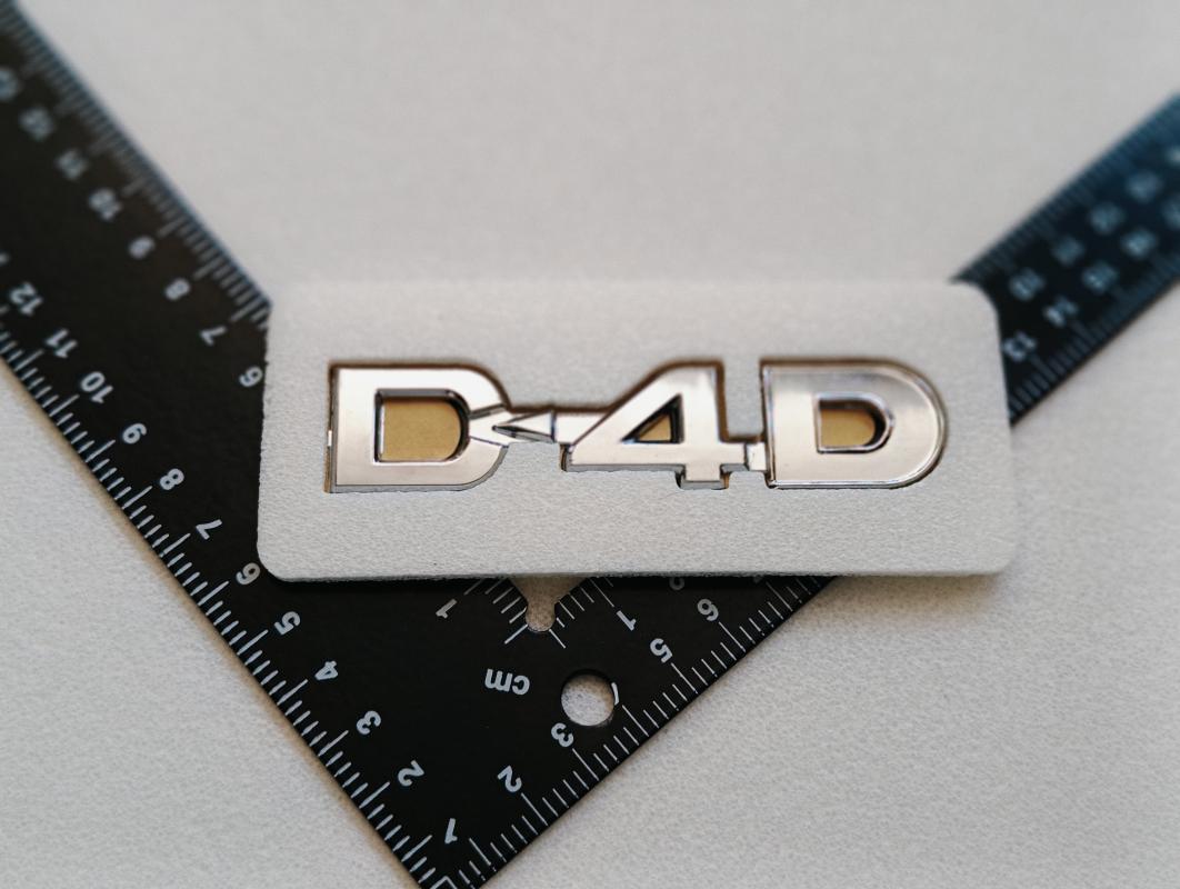 D4D Krom Bagaj Yazısı 3M 3D ABS