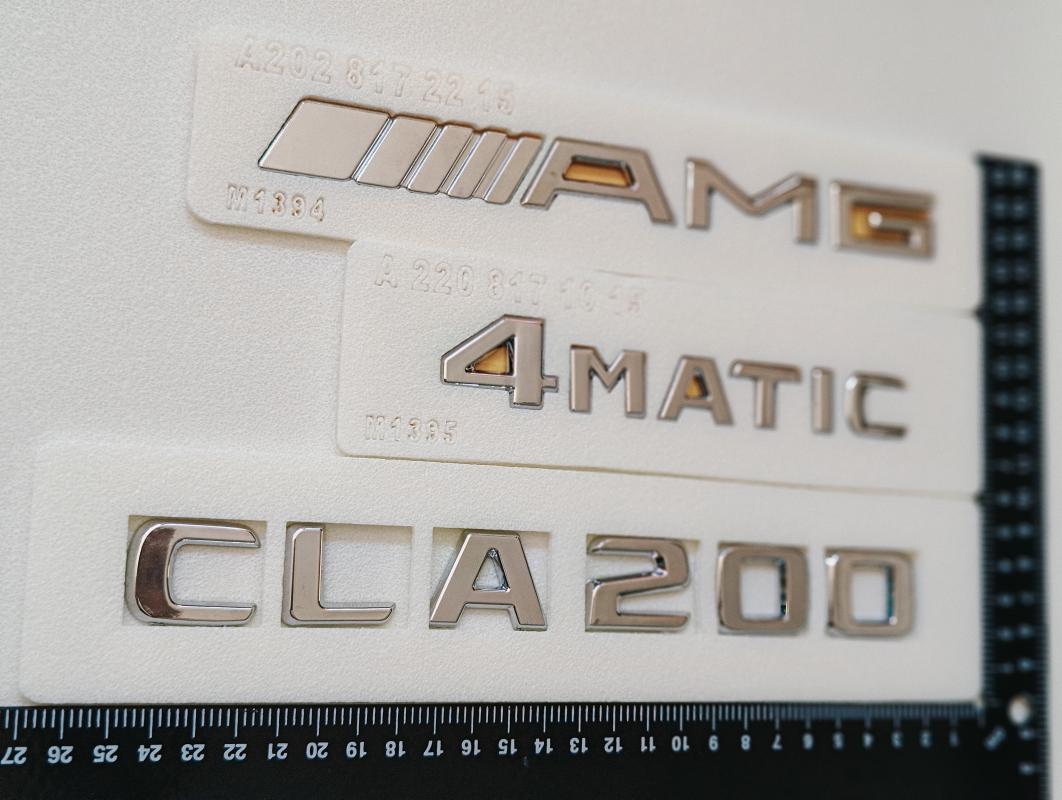 CLA200-4Matic ve AMG Krom Bagaj Yazısı Seti 3’lü 3M 3D ABS