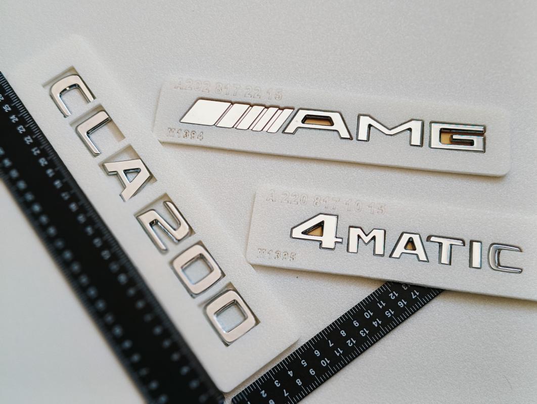 CLA200-4Matic ve AMG Krom Bagaj Yazısı Seti 3’lü 3M 3D ABS