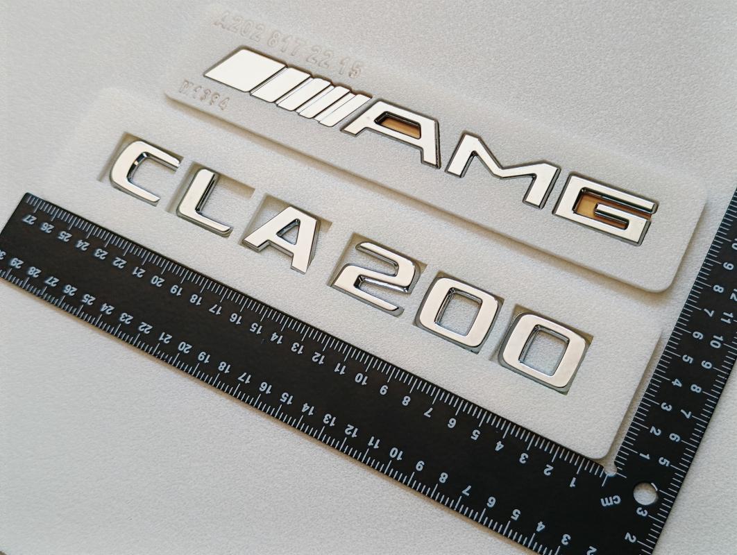 CLA200 ve AMG Krom Bagaj Yazısı Seti 2’li 3M 3D ABS