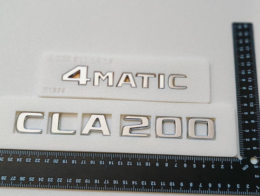 CLA200 ve 4Matic Krom Bagaj Yazısı Seti 2’li 3M 3D ABS
