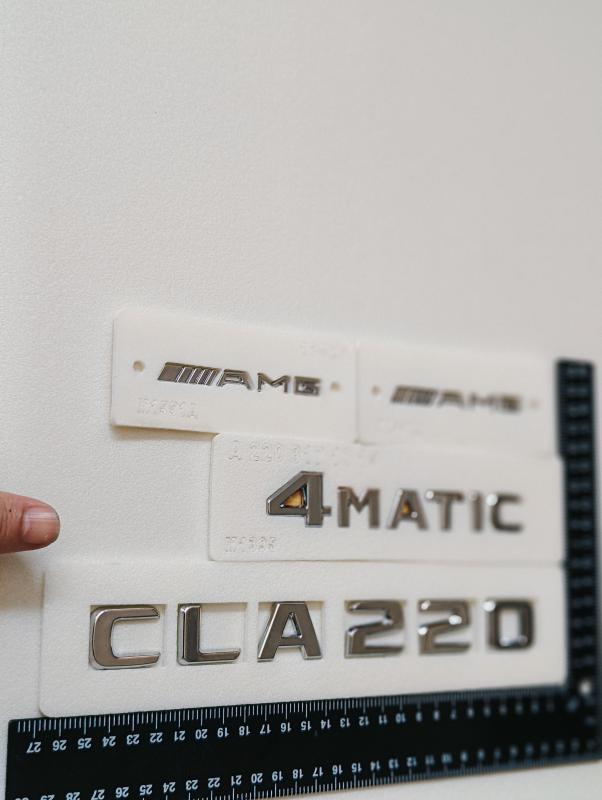 CLA220-4Matic Krom Bagaj ve AMG Çamurluk Yazısı Seti 4’lü 3M 3D ABS