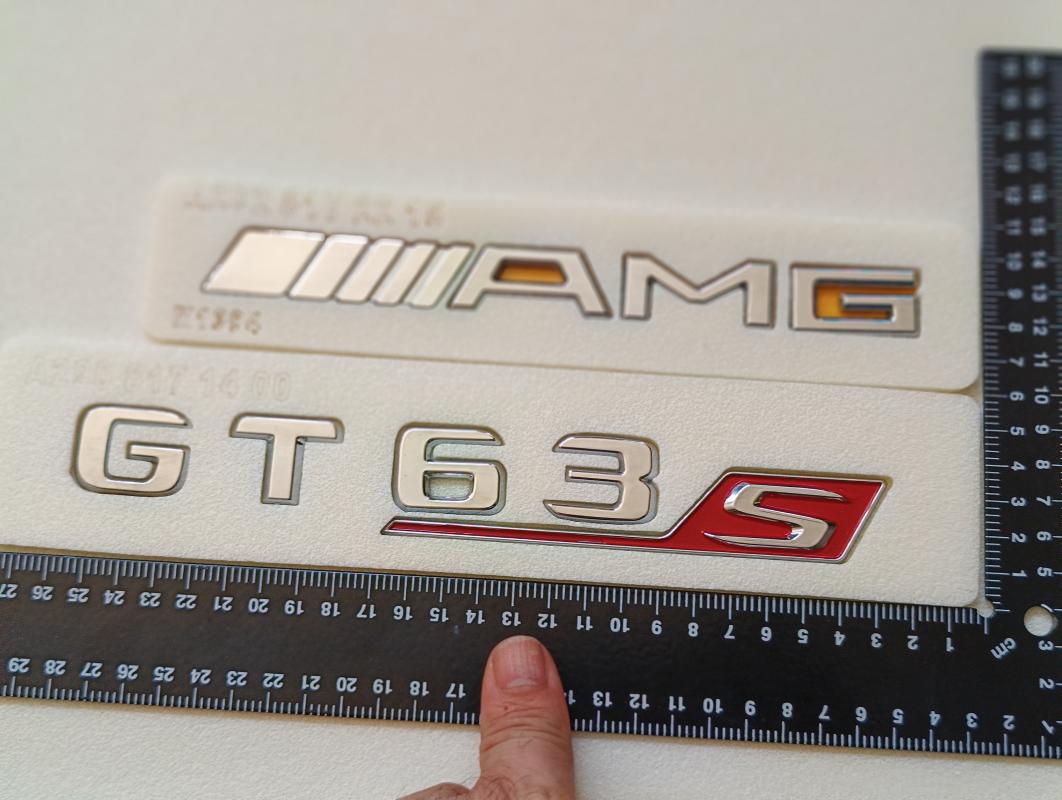 GT 63S ve AMG Krom Bagaj Yazısı Seti 3M 3D ABS