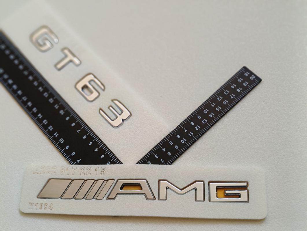 GT63 ve AMG Krom Bagaj Yazısı Seti 2’li 3M 3D ABS