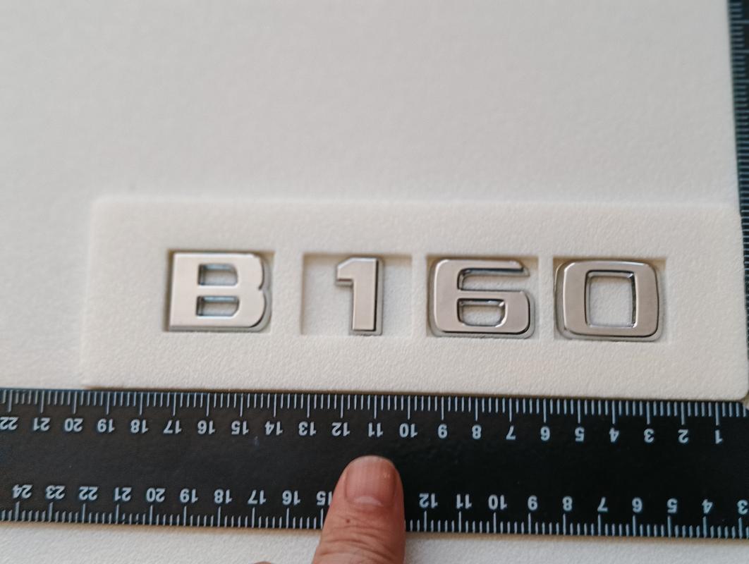 B160 Krom Bagaj Yazısı 3M 3D ABS