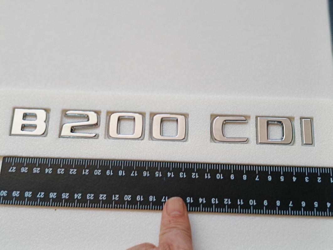 B200 CDI Krom Bagaj Yazısı 3M 3D ABS