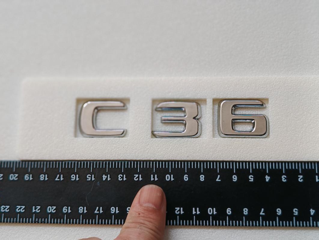 C 36 Krom Bagaj Yazısı 3M 3D ABS